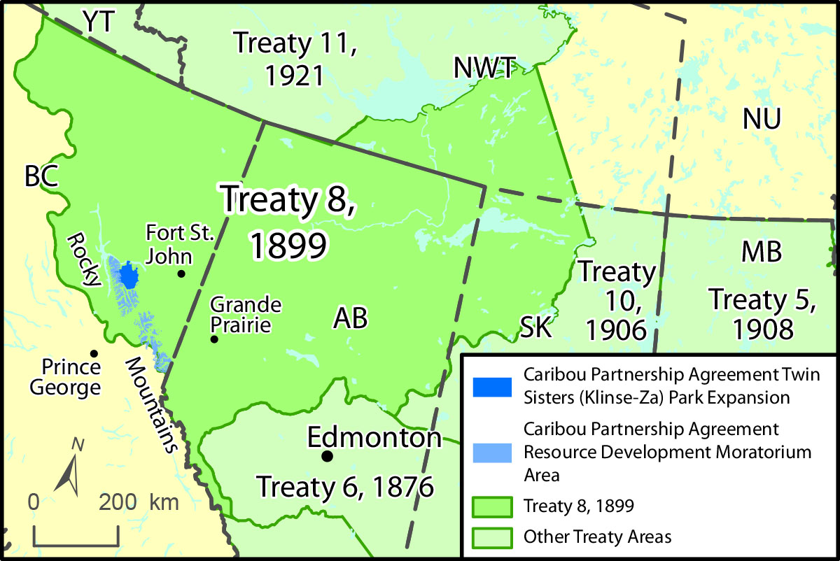 caribou park treaty 8 area map 