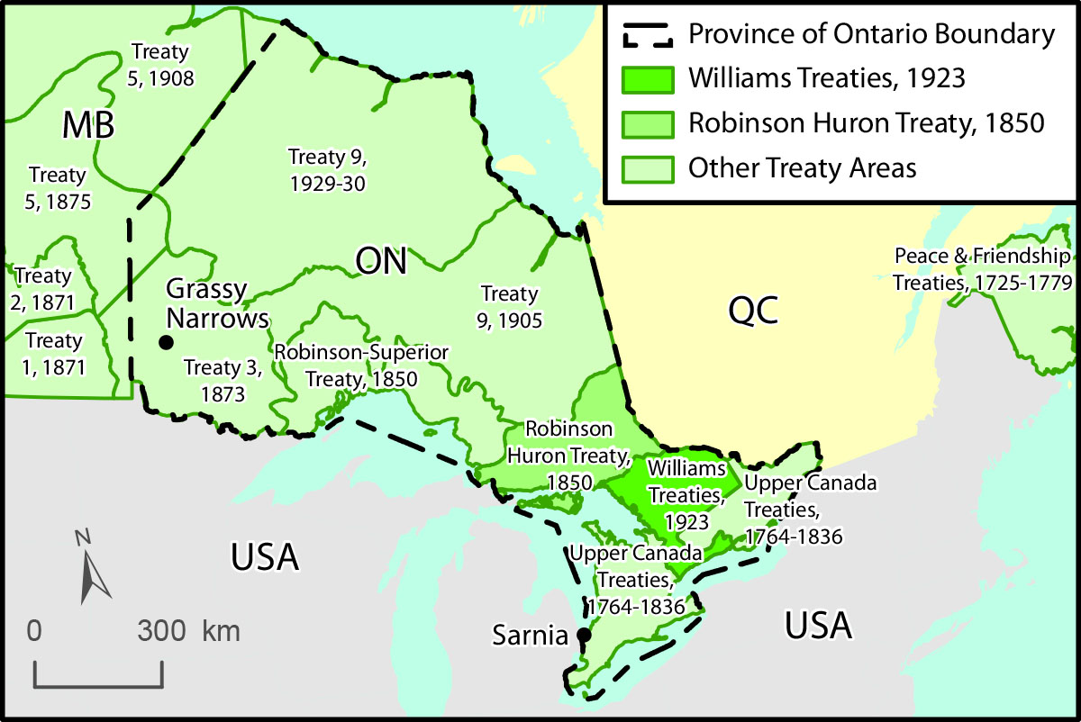 Ontario Indigenous Land Map