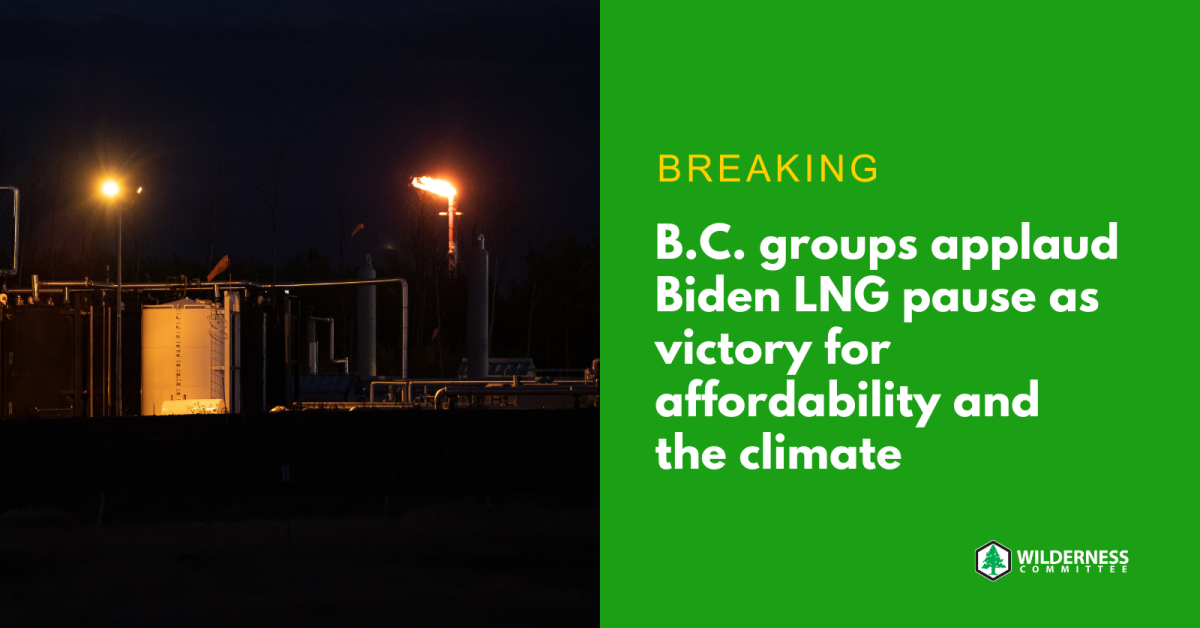 B.C. Groups Applaud Biden LNG Pause As Victory For Affordability And ...